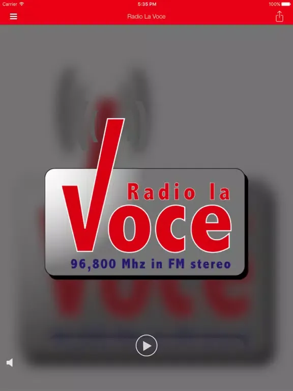 Скриншоты Radio La Voce iPad 