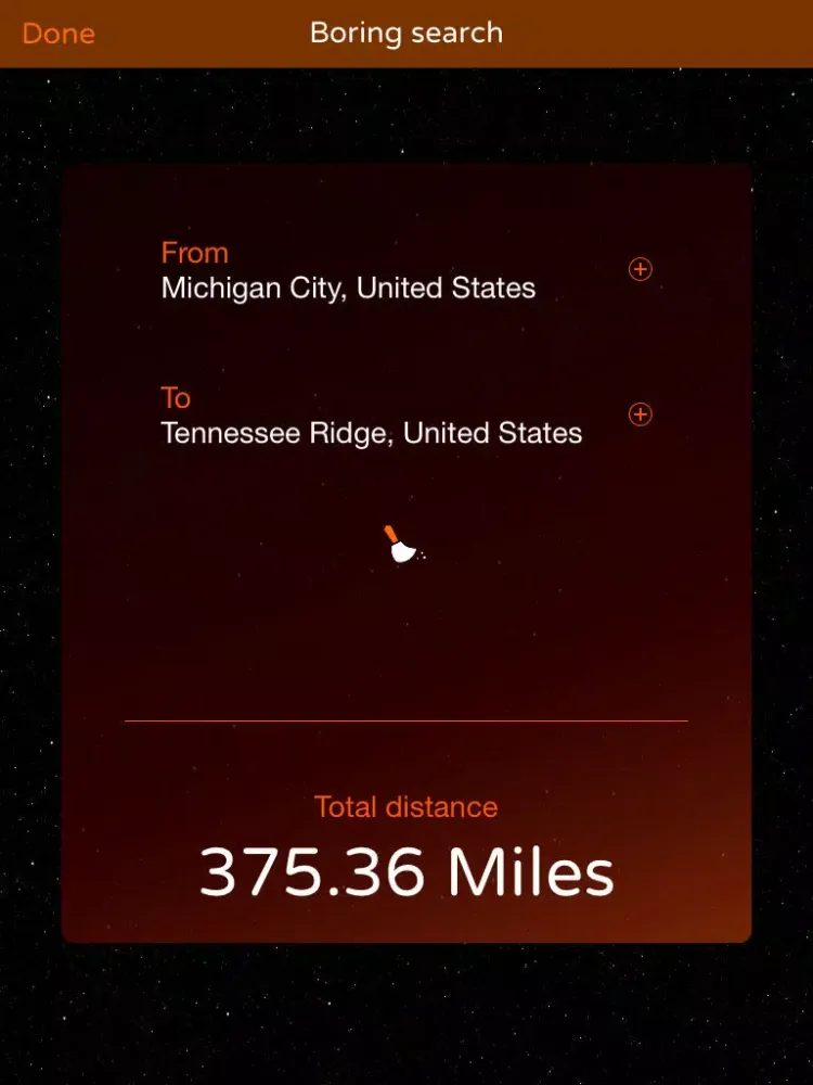 Ảnh chụp màn hình của Horizon - Distance between cities iPad 