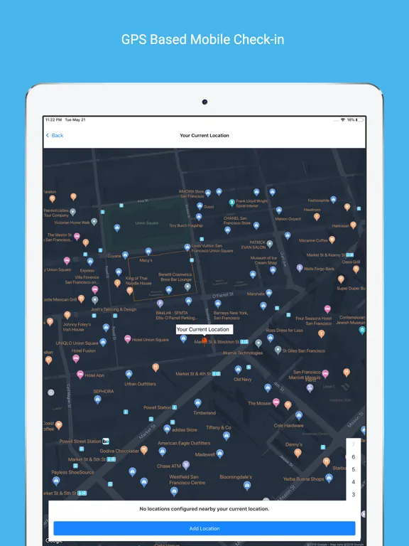InnBuilt Mobile Attendance App iPad  스크린샷