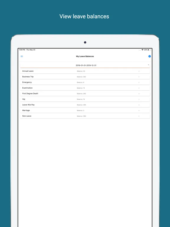 InnBuilt Mobile Attendance App iPad  스크린샷