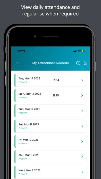 InnBuilt Mobile Attendance App 스크린샷