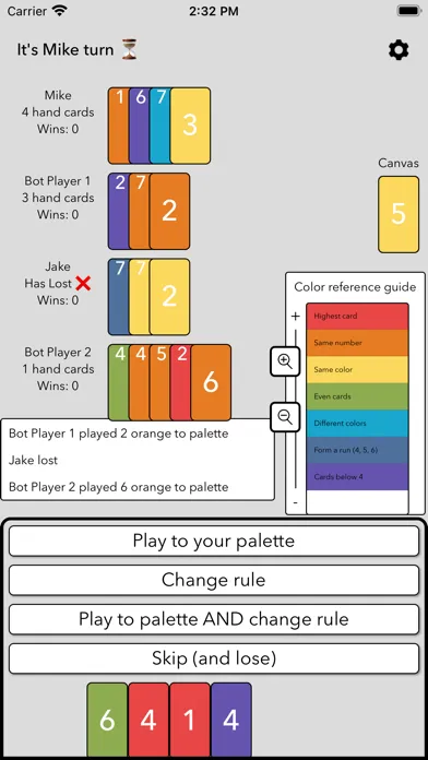 Color7 Card Game Ekran Görüntüleri