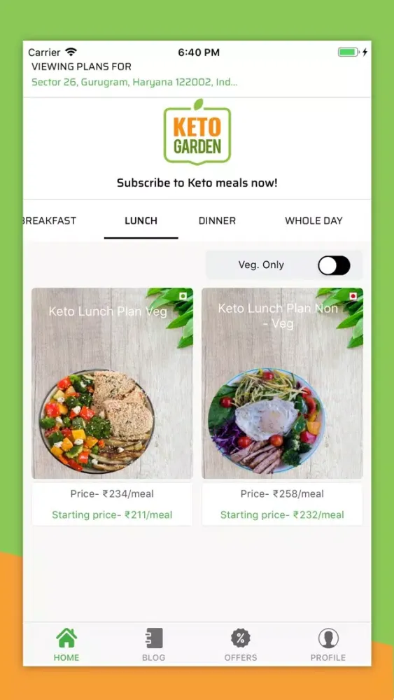 Zrzuty ekranu Keto Garden - Order Keto Meals
