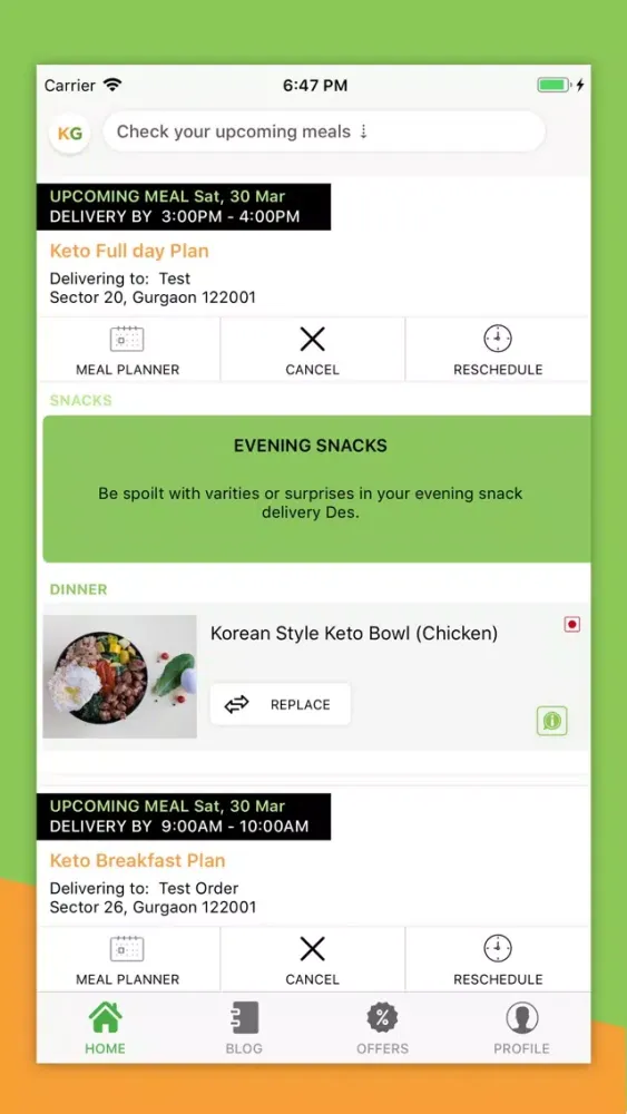 Zrzuty ekranu Keto Garden - Order Keto Meals