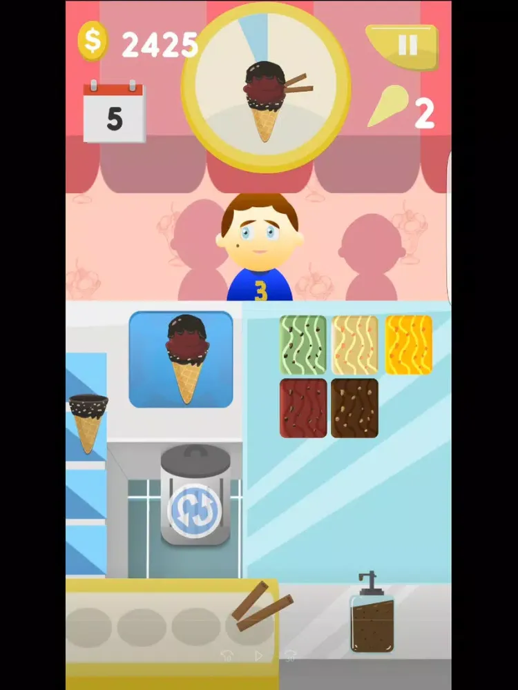 Tangkapan skrin IceCream Days iPad 