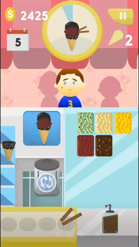 Tangkapan skrin IceCream Days