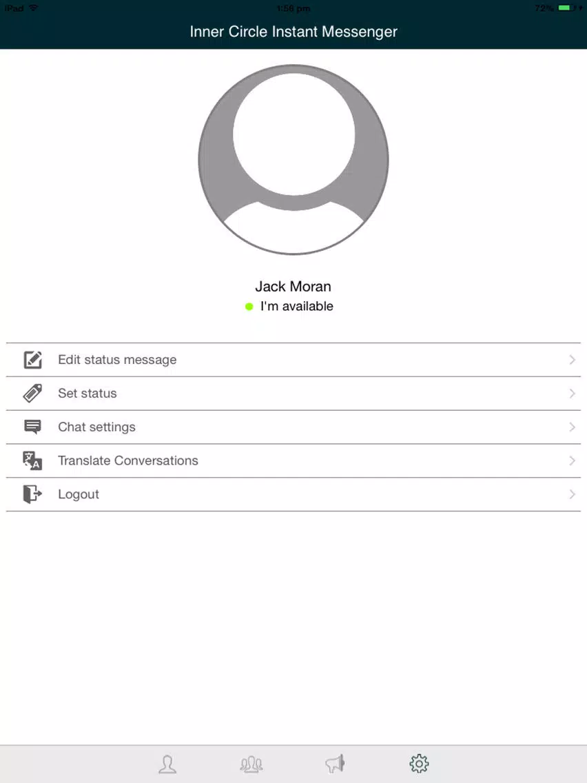 Inner Circle Instant Messenger iPad  سکرین شاٹس