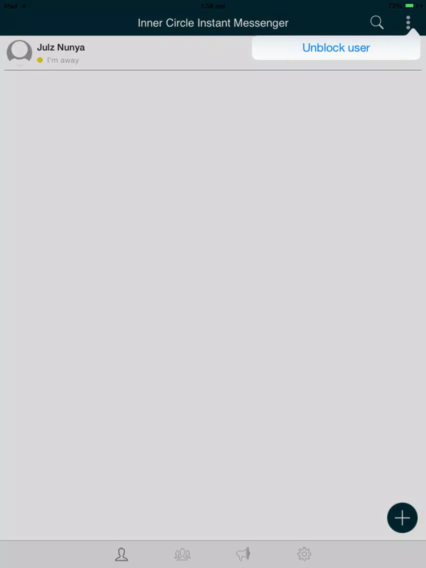 Inner Circle Instant Messenger iPad  سکرین شاٹس
