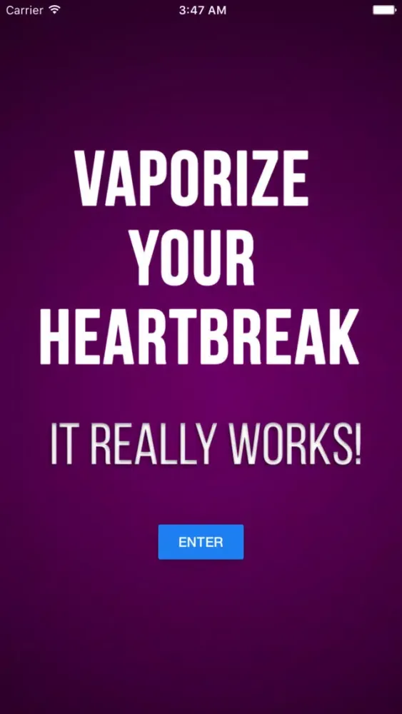 Capturas de tela do Vaporize Your Heartbreak