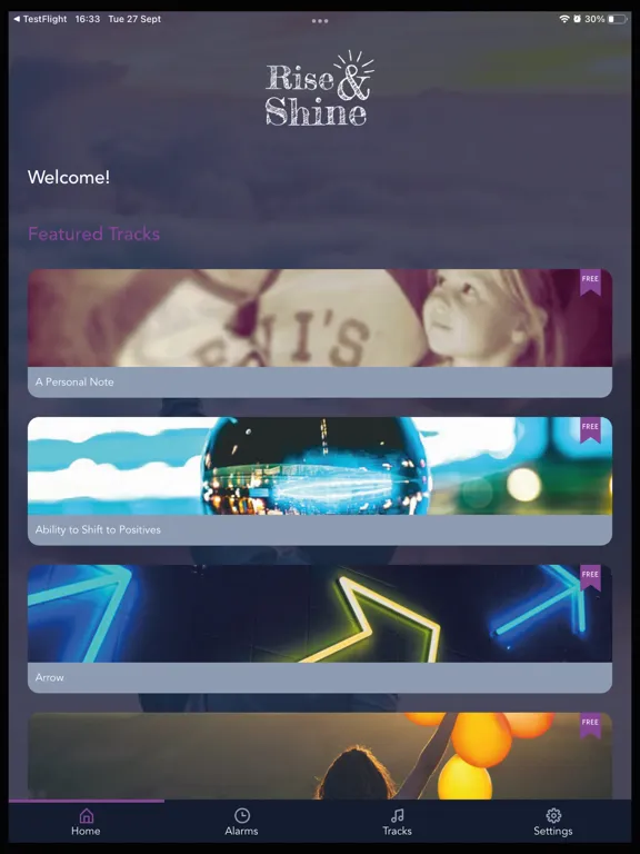 Rise & Shine Alarm Clock iPad 应用截图