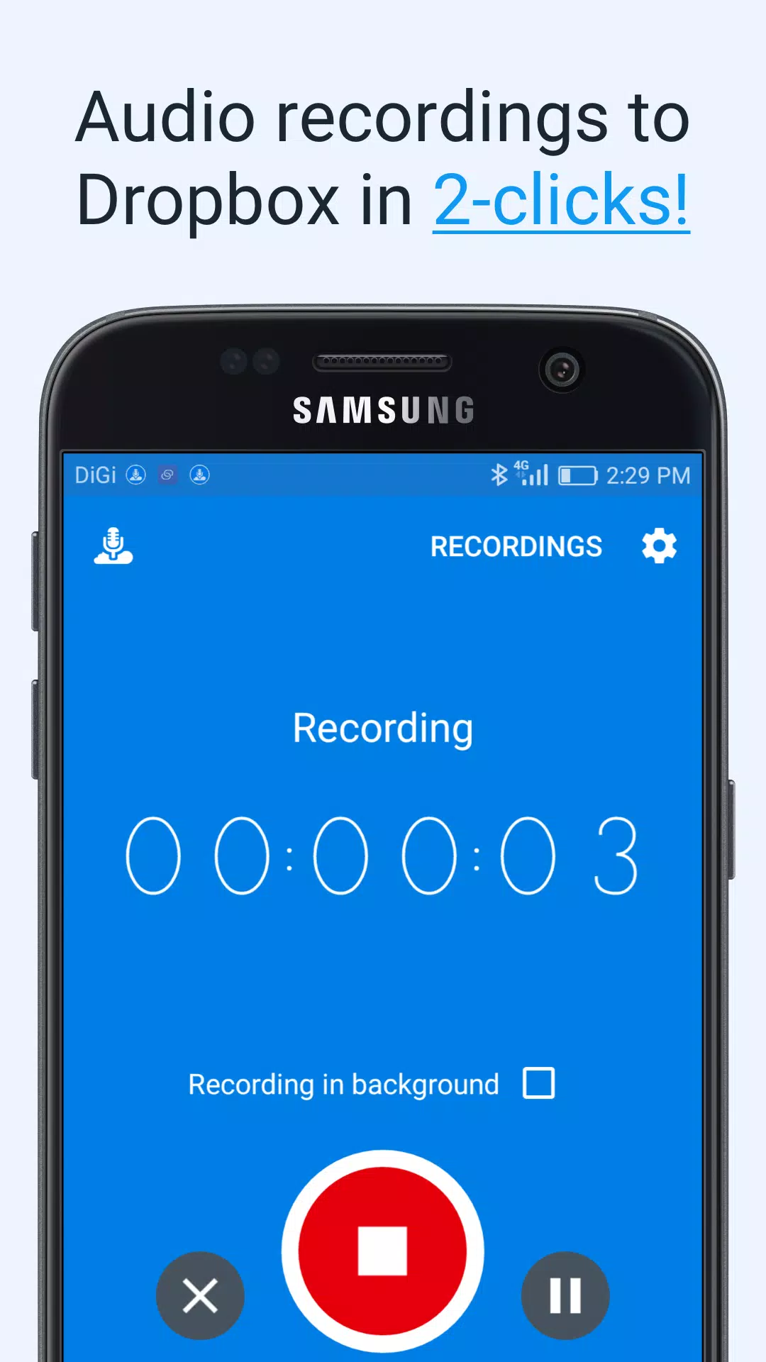 VoiceDrop (Audio To Dropbox) Screenshots
