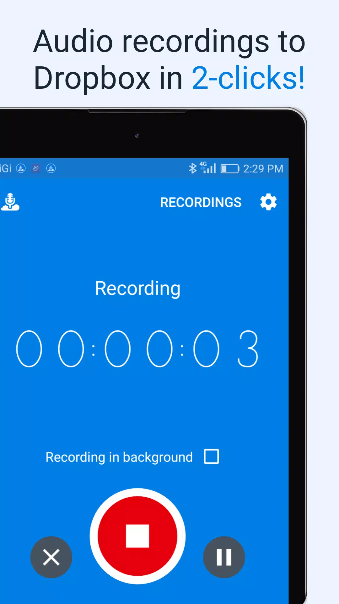 VoiceDrop (Audio To Dropbox) Screenshots