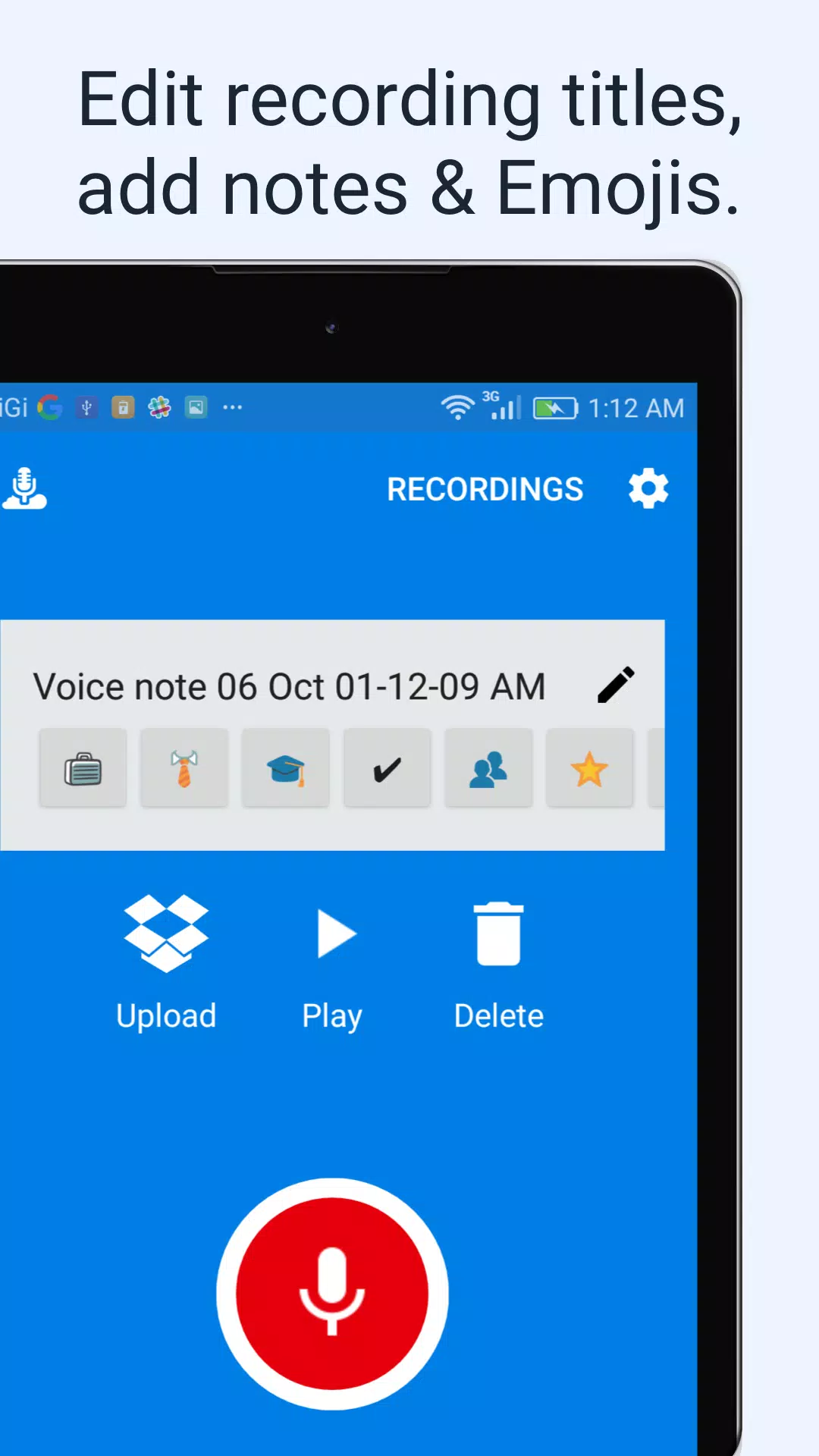 VoiceDrop (Audio To Dropbox) Screenshots