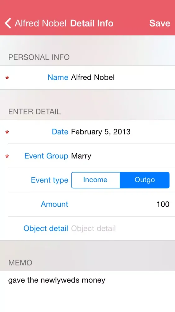ANote - Simple event management app Screenshots