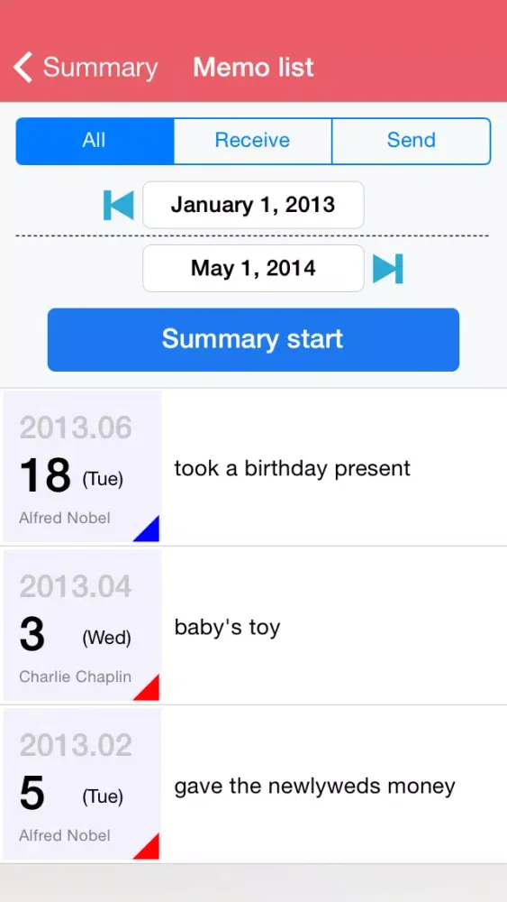 ANote - Simple event management app Screenshots