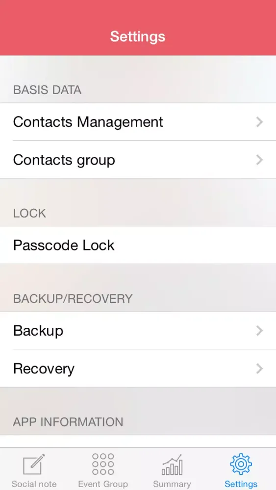 ANote - Simple event management app Screenshots