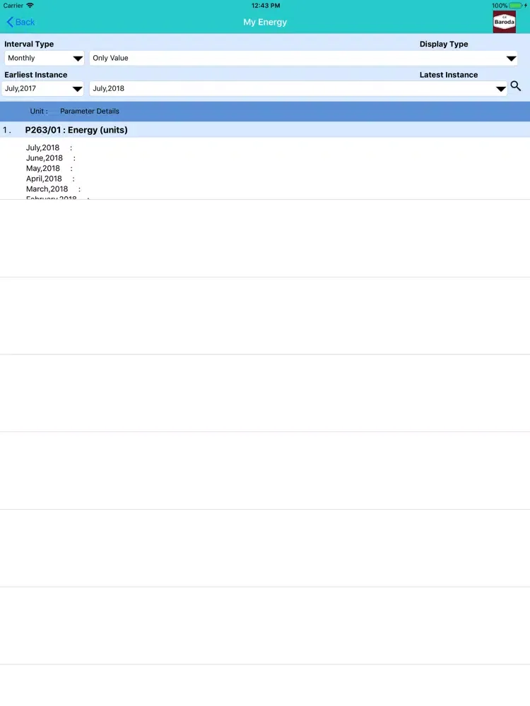 Скриншоты GE Baroda iPad 