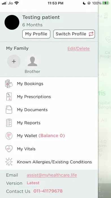 Captures d'écran de MyHealthcare Plus