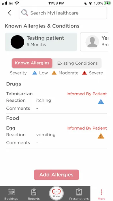 Captures d'écran de MyHealthcare Plus