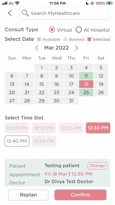 MyHealthcare Screenshots