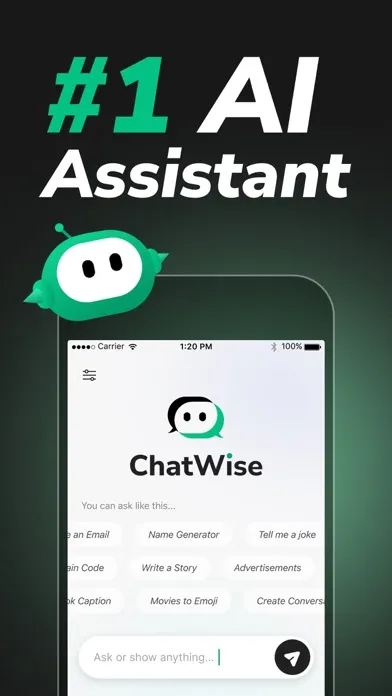 Zrzuty ekranu ChatWise: Chat with Ask AI