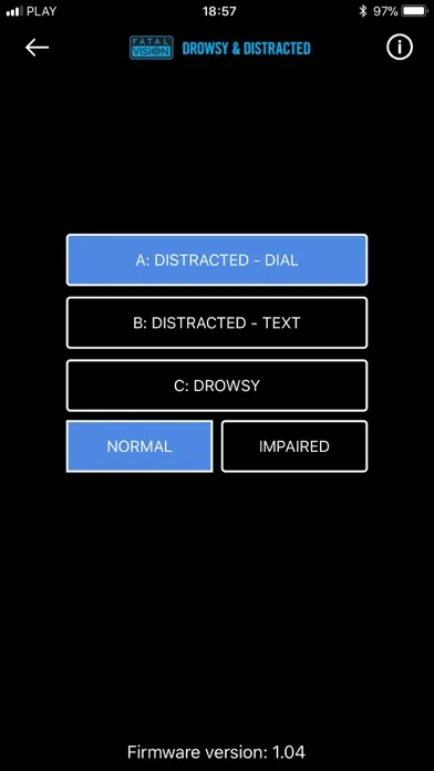 ภาพหน้าจอของ Fatal Vision® Goggle App