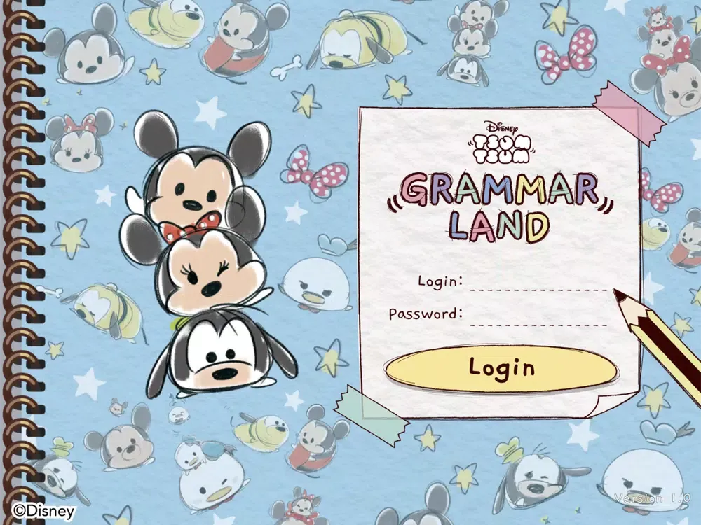Tangkapan skrin Disney Grammar Land iPad 