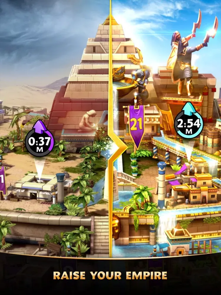 Tangkapan layar God Kings iPad 