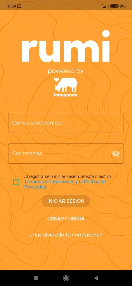 Capturas de tela do Rumi