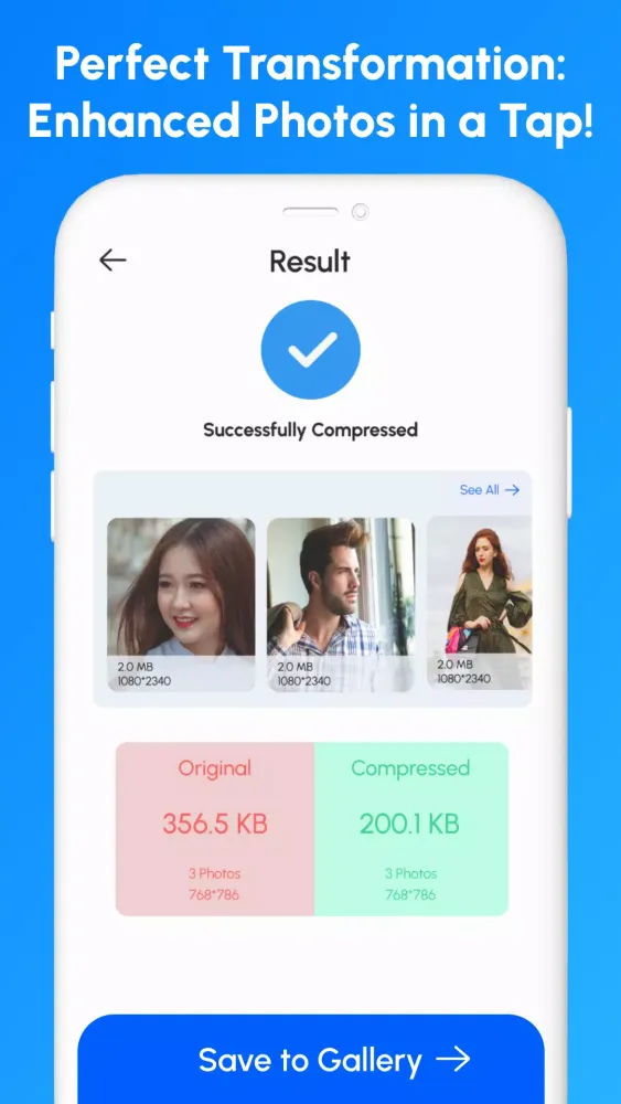 Compress Photos- Image Resizer Screenshots