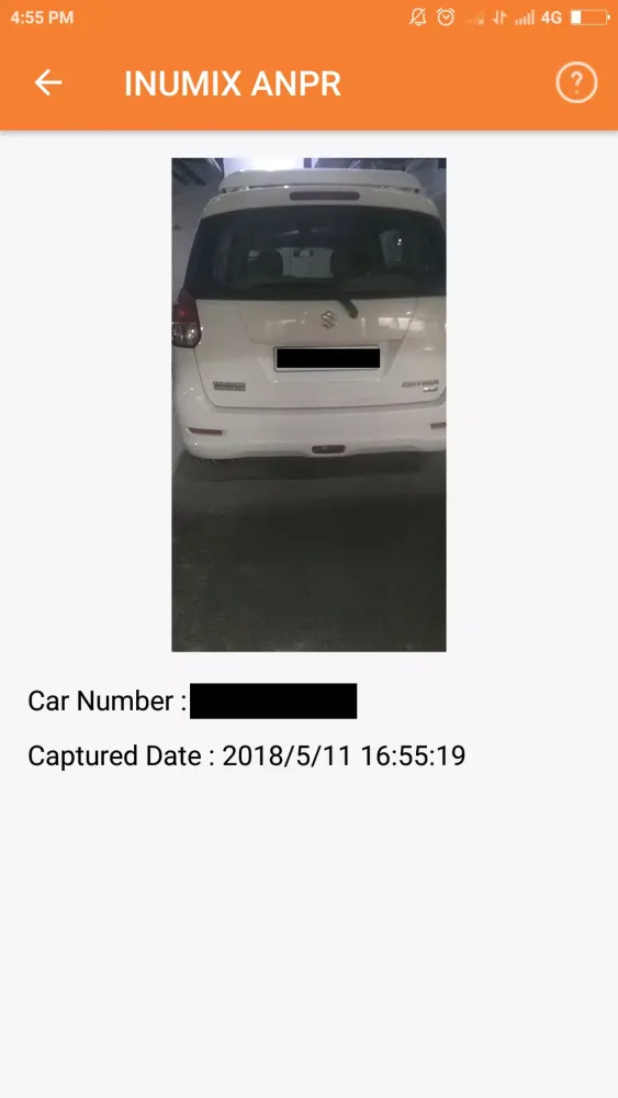 Screenshot di INUMIX ANPR
