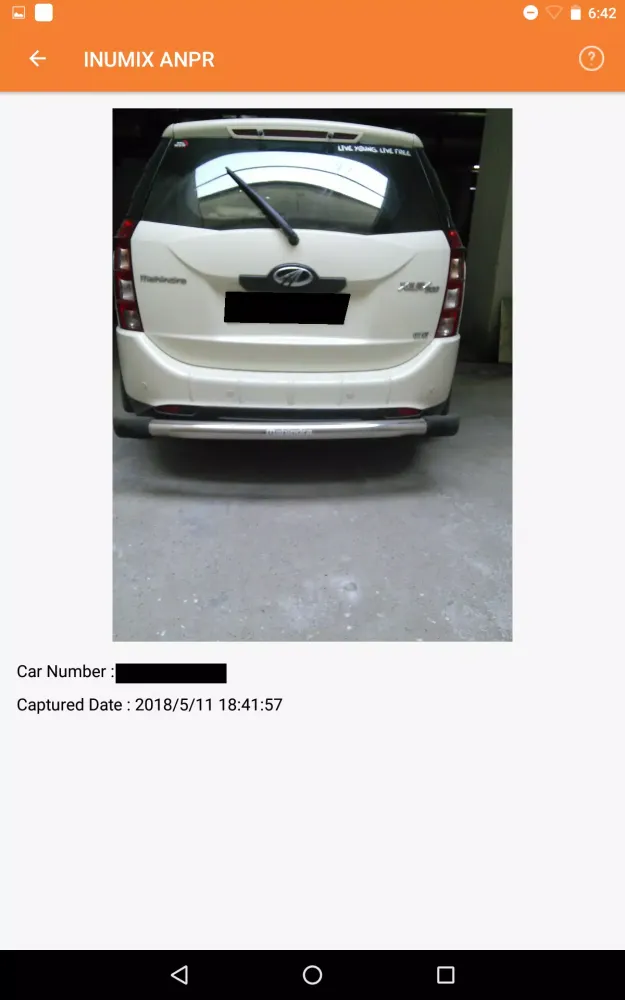 Screenshot di INUMIX ANPR