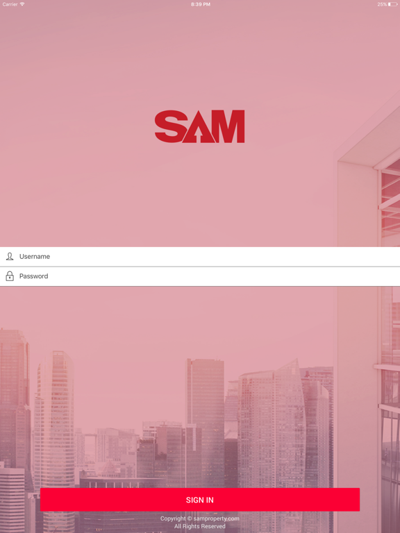 SAM Mobile App iPad  Screenshots