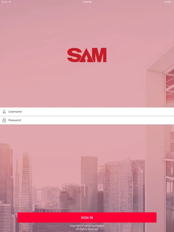 SAM Mobile App iPad  スクリーンショット