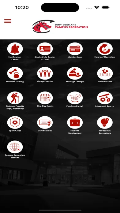 SUNY Cortland Campus Rec 스크린샷