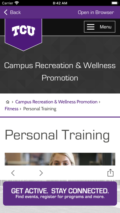 TCU Campus Recreation應用截圖