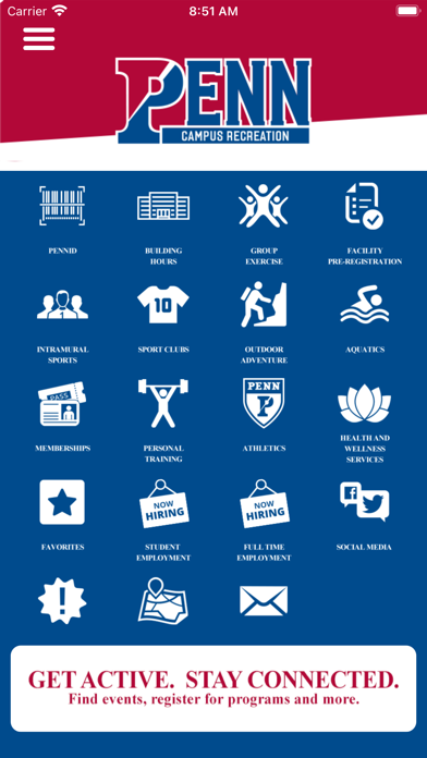 Ảnh chụp màn hình của Penn Campus Recreation