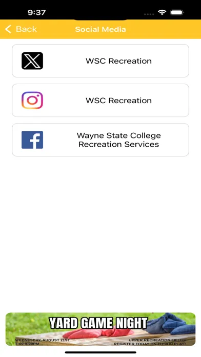 Скриншоты Wayne State Recreation