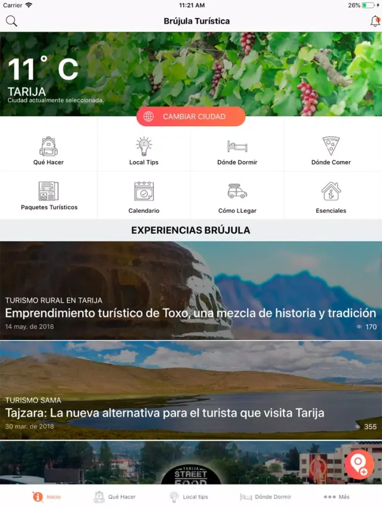 ภาพหน้าจอของ Brujula Turistica iPad 