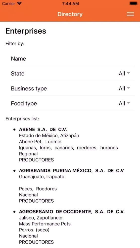 Capturas de pantalla de Pet Food Market