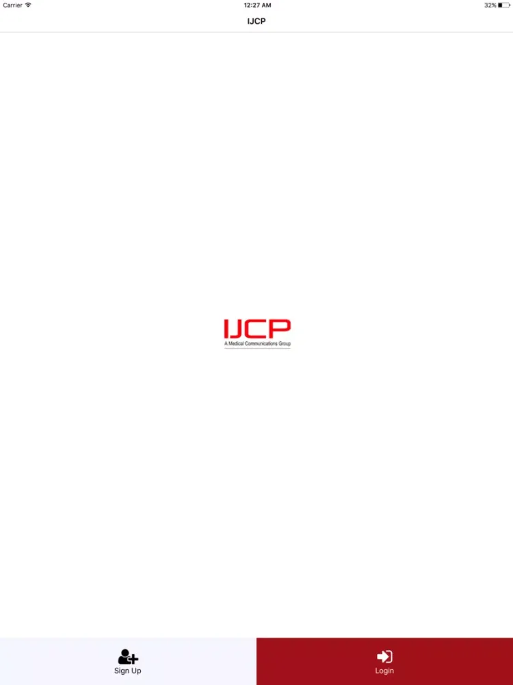 Ảnh chụp màn hình của IJCP Publications iPad 