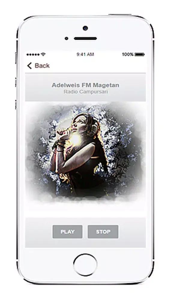 Tangkapan skrin Radio Dangdut