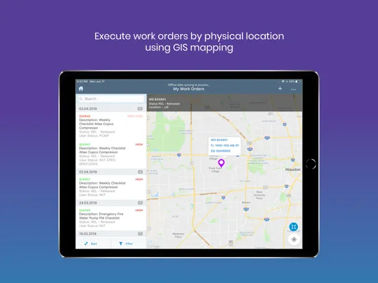 mWorkOrder iPad  Screenshots