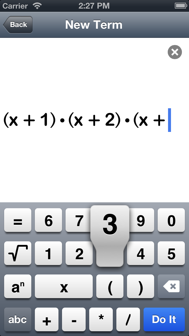 Screenshot di Polynom MathSolver