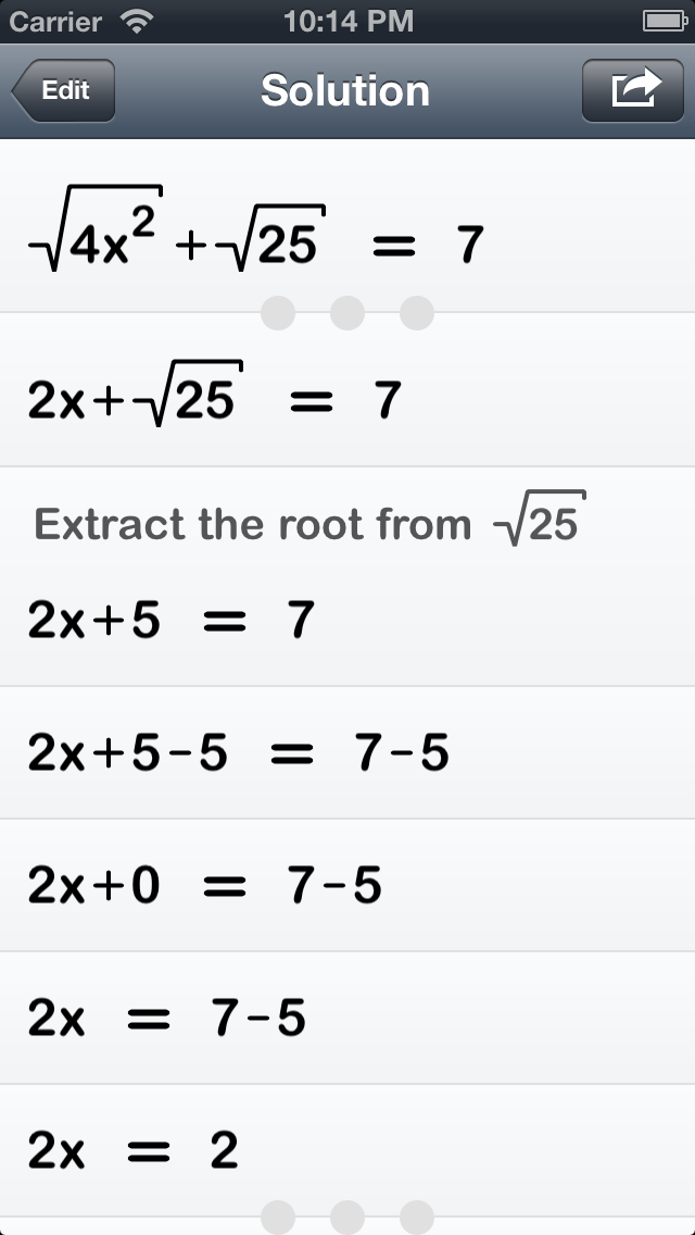 Screenshot di Polynom MathSolver