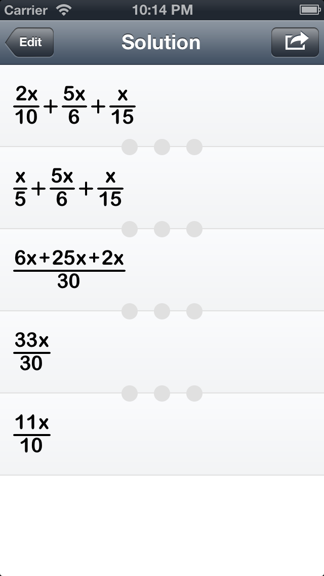 Screenshot di Polynom MathSolver