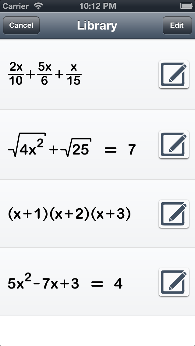 Screenshot di Polynom MathSolver