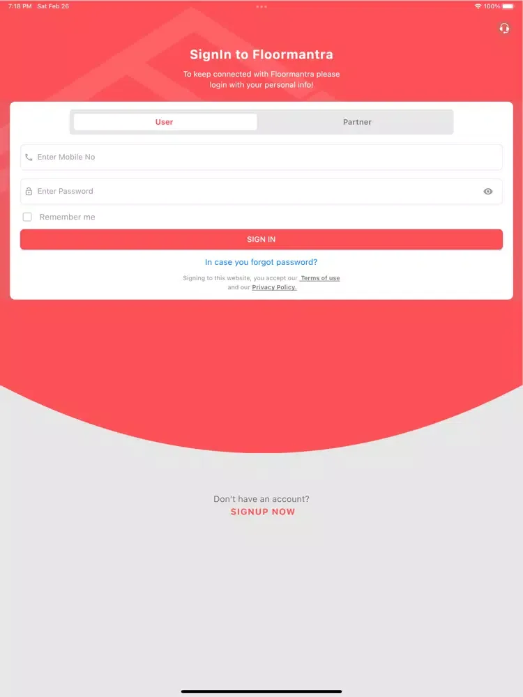 Tangkapan layar Floormantra Rent,Sell Property iPad 