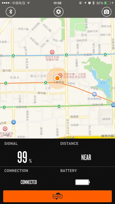 Capturas de tela do FindX Tracker