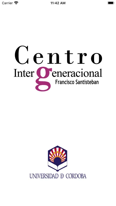 Capturas de tela do Centro Intergeneracional